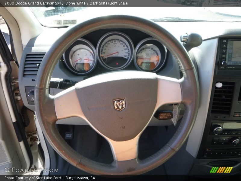 Stone White / Dark Slate/Light Shale 2008 Dodge Grand Caravan SXT