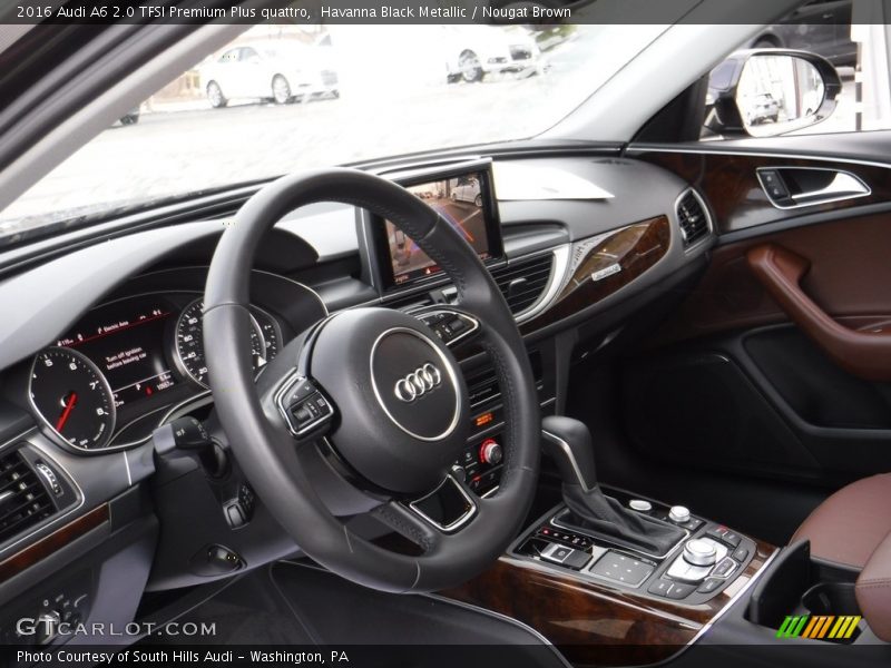 Havanna Black Metallic / Nougat Brown 2016 Audi A6 2.0 TFSI Premium Plus quattro