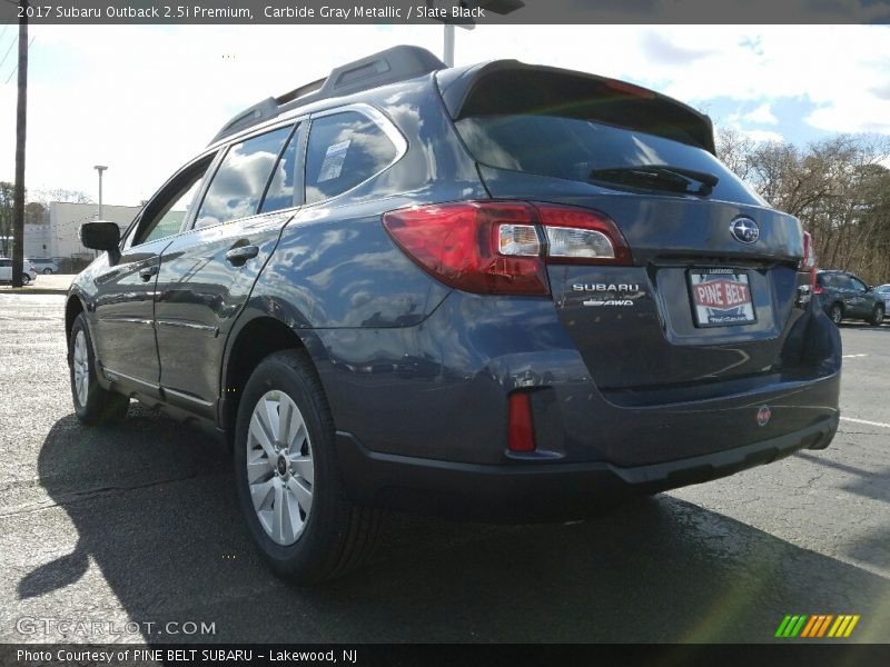 Carbide Gray Metallic / Slate Black 2017 Subaru Outback 2.5i Premium