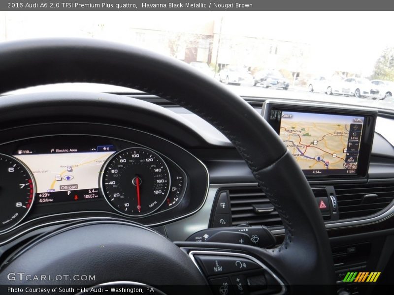 Havanna Black Metallic / Nougat Brown 2016 Audi A6 2.0 TFSI Premium Plus quattro