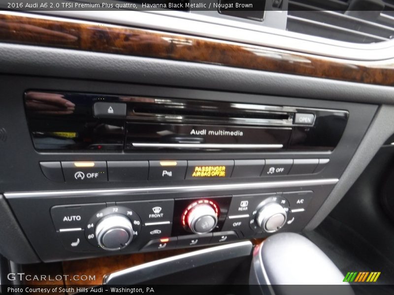 Havanna Black Metallic / Nougat Brown 2016 Audi A6 2.0 TFSI Premium Plus quattro