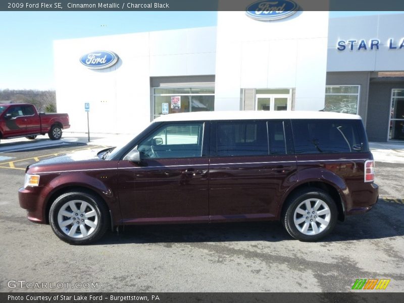 Cinnamon Metallic / Charcoal Black 2009 Ford Flex SE