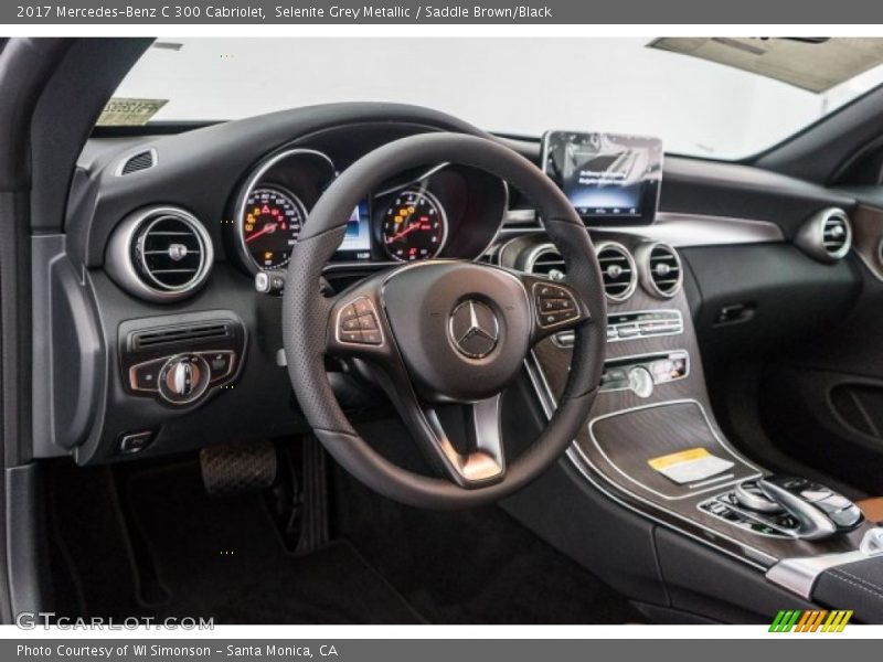 Selenite Grey Metallic / Saddle Brown/Black 2017 Mercedes-Benz C 300 Cabriolet