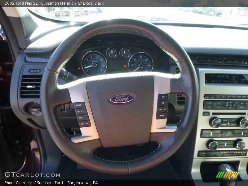 Cinnamon Metallic / Charcoal Black 2009 Ford Flex SE