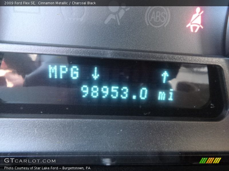 Cinnamon Metallic / Charcoal Black 2009 Ford Flex SE