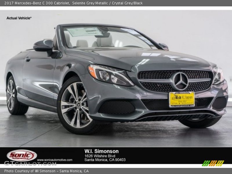 Selenite Grey Metallic / Crystal Grey/Black 2017 Mercedes-Benz C 300 Cabriolet