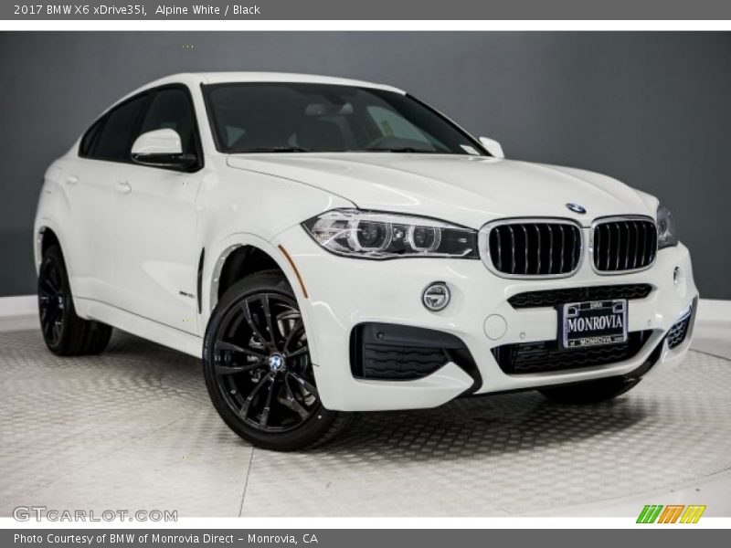 Alpine White / Black 2017 BMW X6 xDrive35i