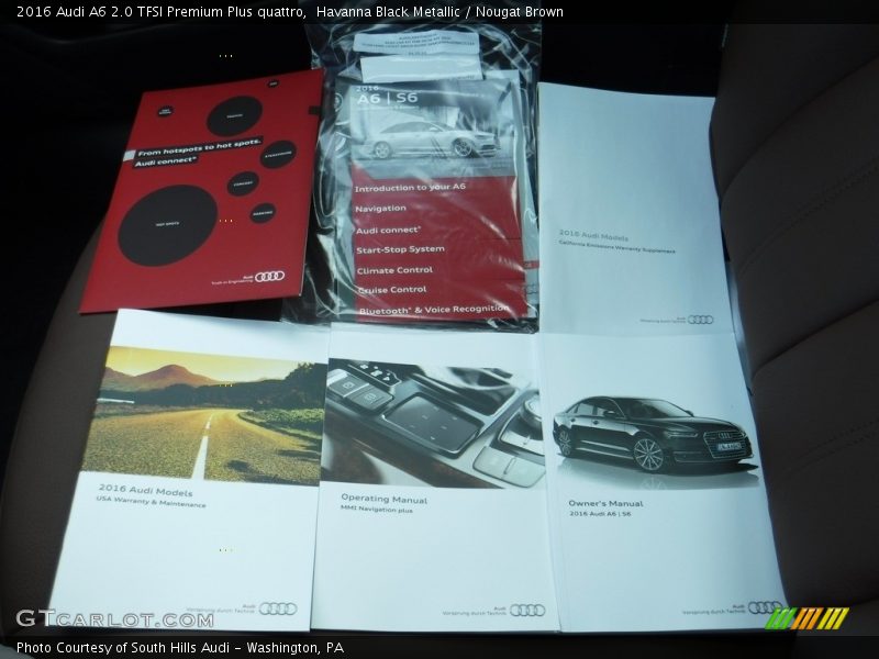 Havanna Black Metallic / Nougat Brown 2016 Audi A6 2.0 TFSI Premium Plus quattro