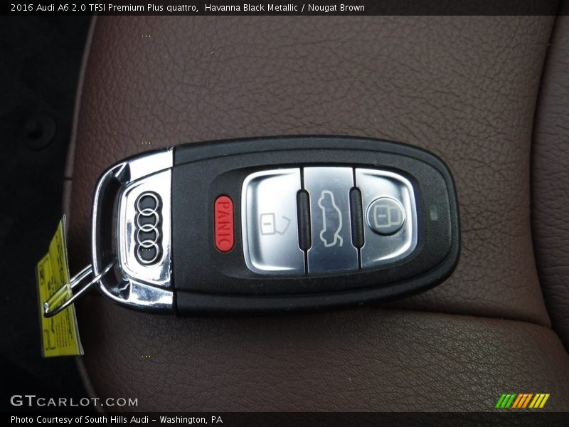 Havanna Black Metallic / Nougat Brown 2016 Audi A6 2.0 TFSI Premium Plus quattro