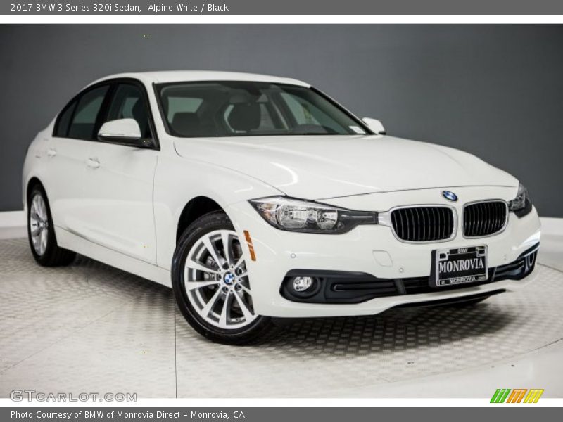 Alpine White / Black 2017 BMW 3 Series 320i Sedan