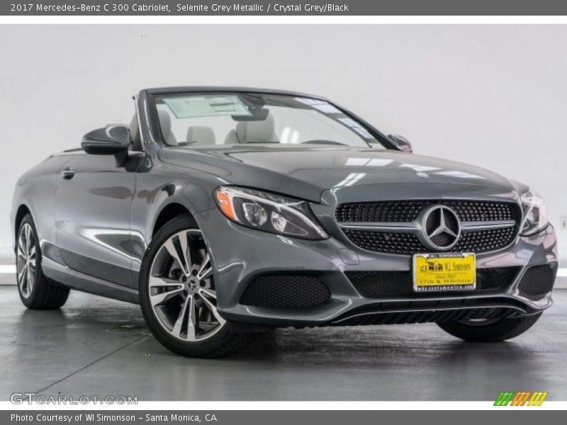 Selenite Grey Metallic / Crystal Grey/Black 2017 Mercedes-Benz C 300 Cabriolet