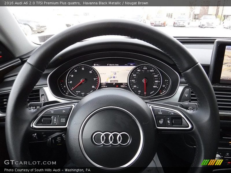 Havanna Black Metallic / Nougat Brown 2016 Audi A6 2.0 TFSI Premium Plus quattro