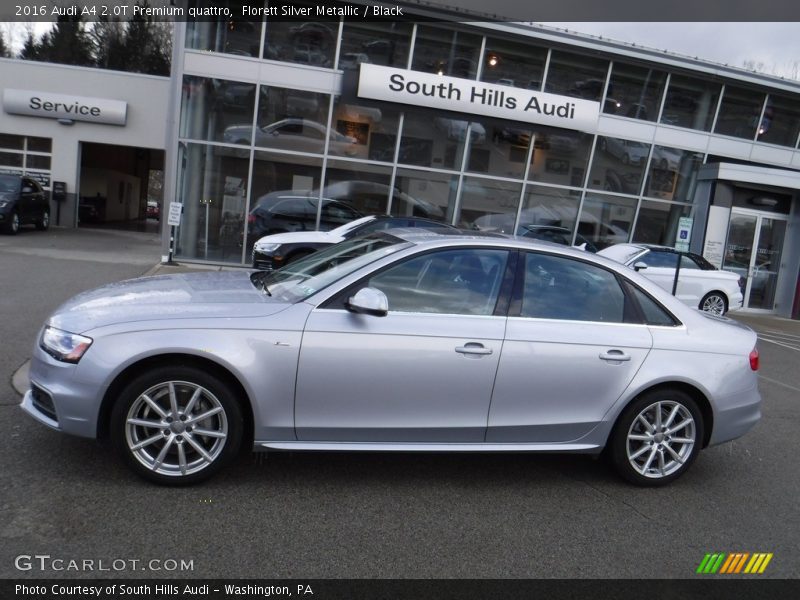 Florett Silver Metallic / Black 2016 Audi A4 2.0T Premium quattro
