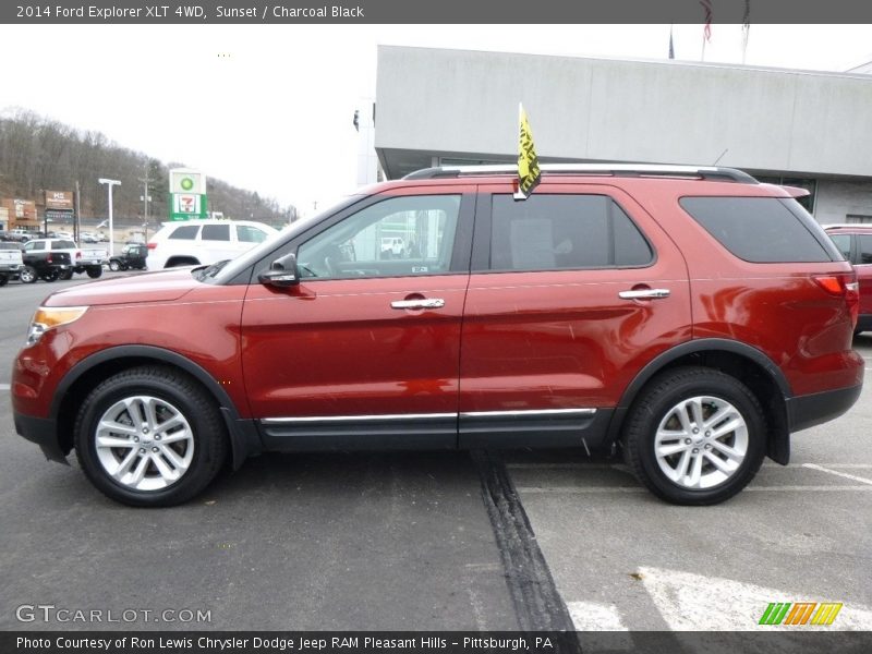 Sunset / Charcoal Black 2014 Ford Explorer XLT 4WD