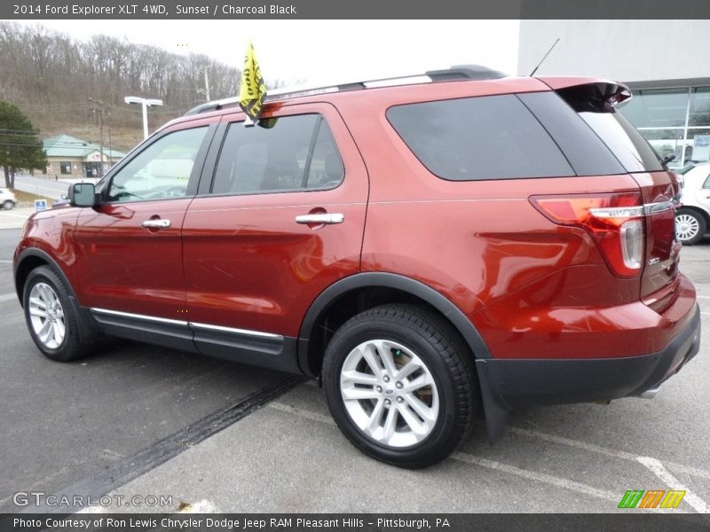 Sunset / Charcoal Black 2014 Ford Explorer XLT 4WD