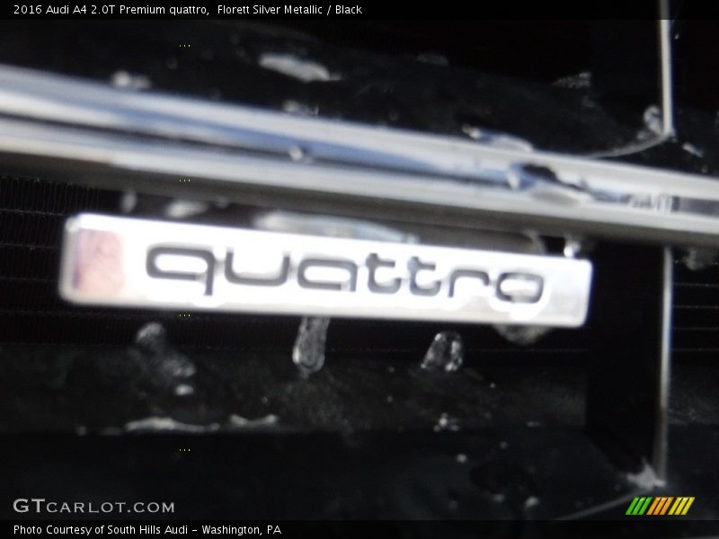 Florett Silver Metallic / Black 2016 Audi A4 2.0T Premium quattro