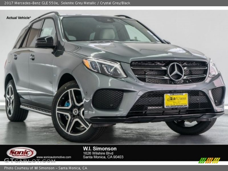 Selenite Grey Metallic / Crystal Grey/Black 2017 Mercedes-Benz GLE 550e