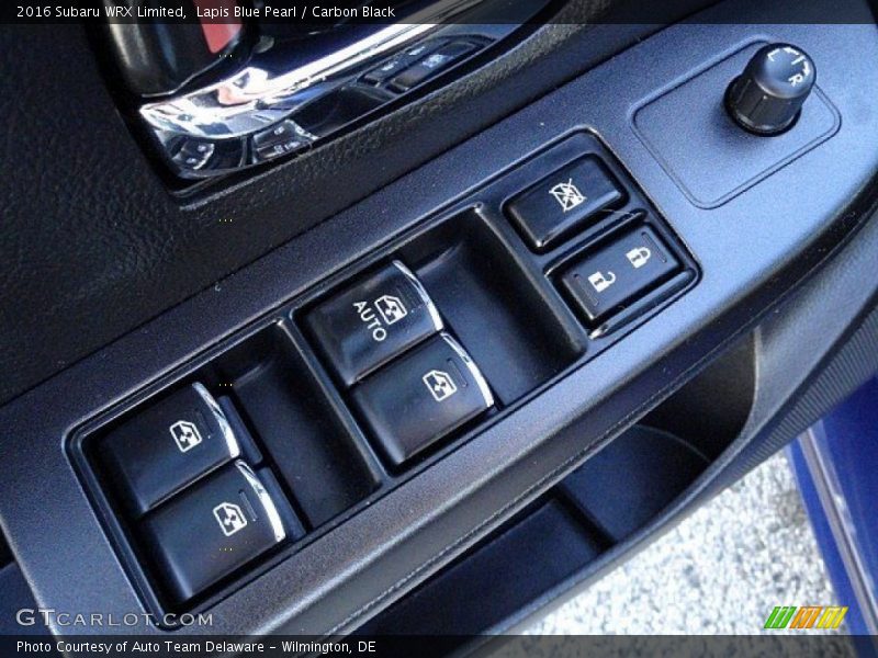 Lapis Blue Pearl / Carbon Black 2016 Subaru WRX Limited