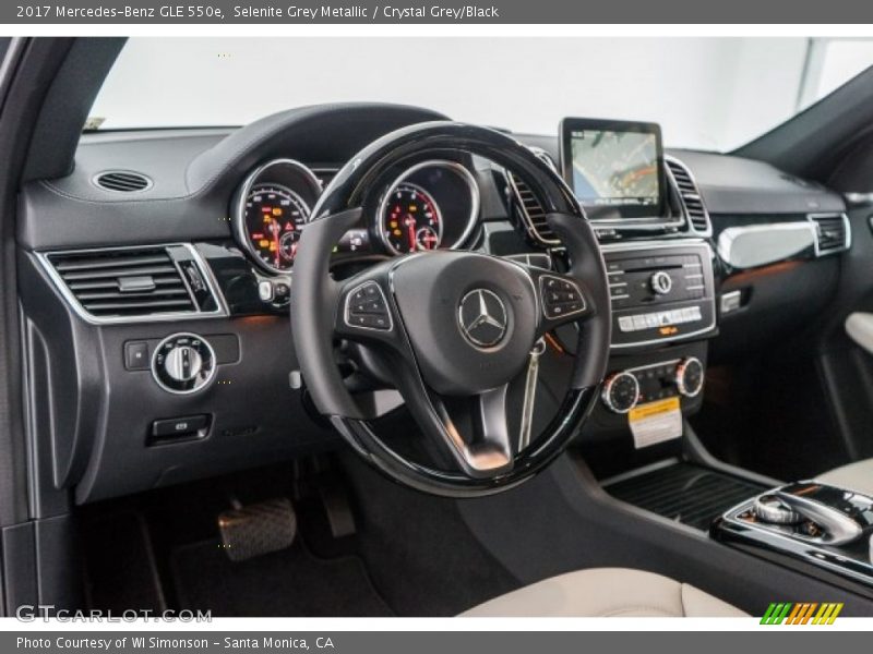 Selenite Grey Metallic / Crystal Grey/Black 2017 Mercedes-Benz GLE 550e