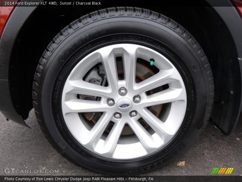 Sunset / Charcoal Black 2014 Ford Explorer XLT 4WD