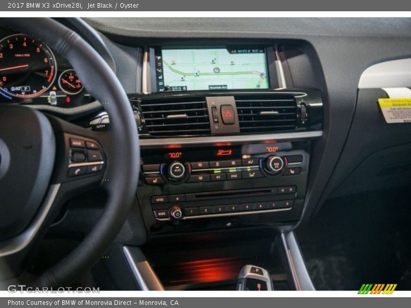 Jet Black / Oyster 2017 BMW X3 xDrive28i