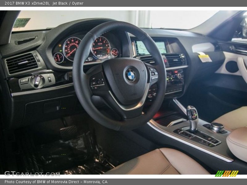 Jet Black / Oyster 2017 BMW X3 xDrive28i
