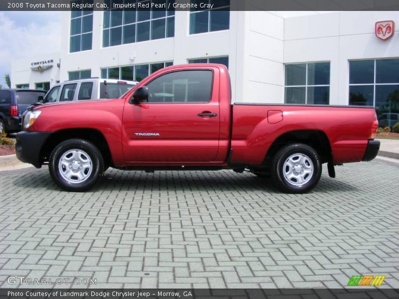 Impulse Red Pearl / Graphite Gray 2008 Toyota Tacoma Regular Cab