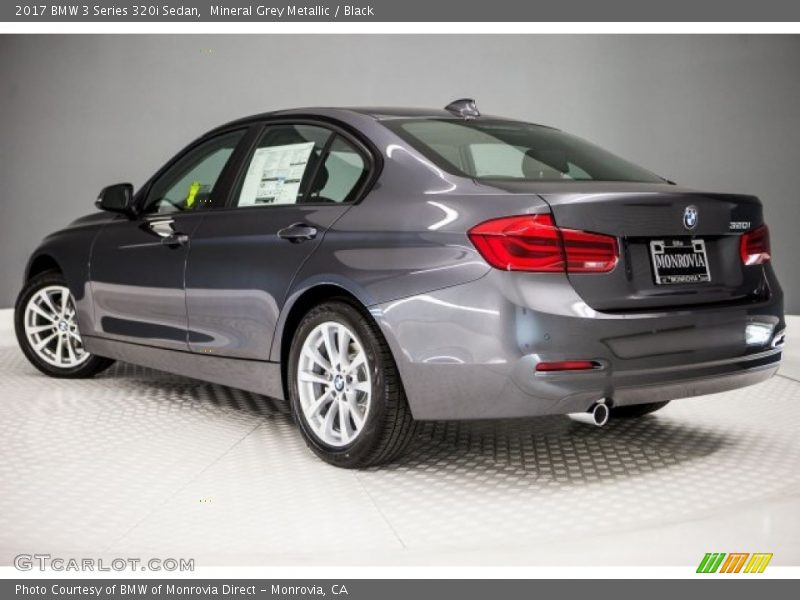 Mineral Grey Metallic / Black 2017 BMW 3 Series 320i Sedan