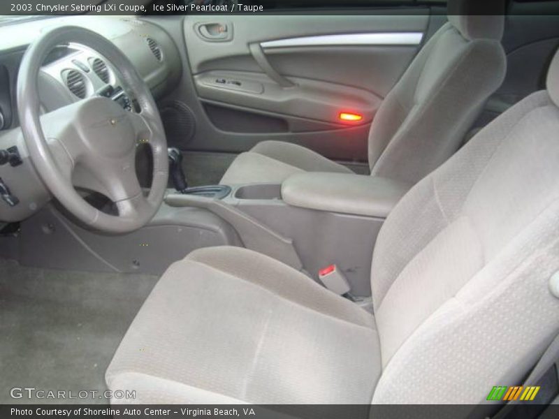 Ice Silver Pearlcoat / Taupe 2003 Chrysler Sebring LXi Coupe