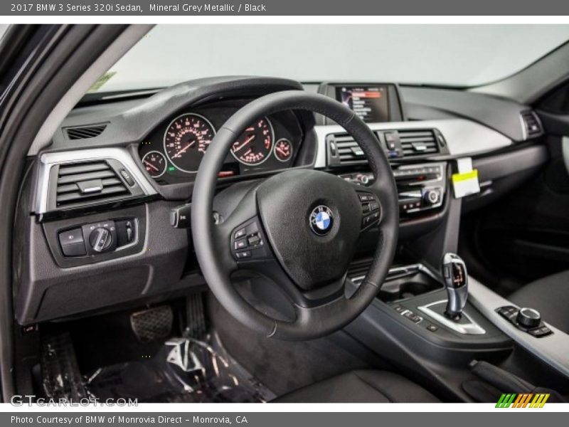 Mineral Grey Metallic / Black 2017 BMW 3 Series 320i Sedan