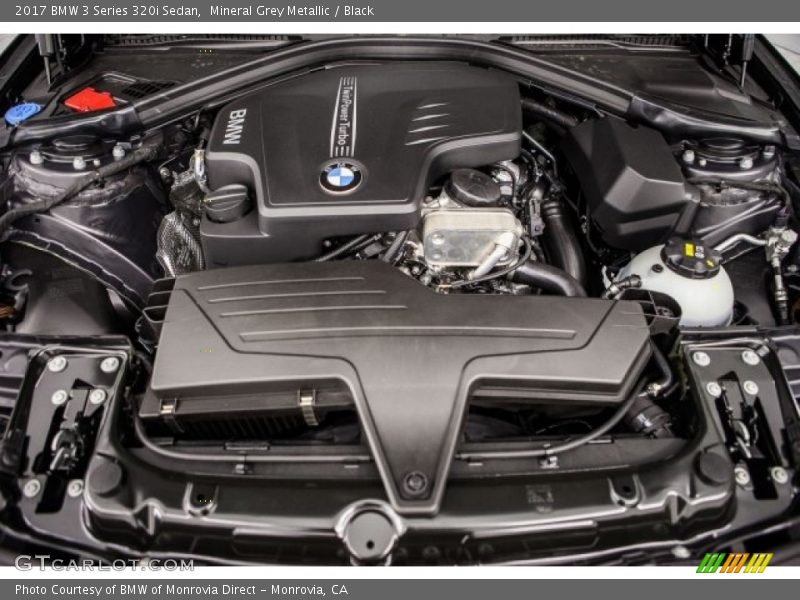 Mineral Grey Metallic / Black 2017 BMW 3 Series 320i Sedan