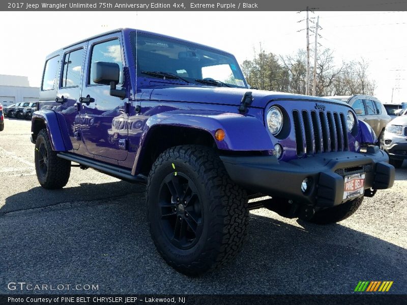 Extreme Purple / Black 2017 Jeep Wrangler Unlimited 75th Anniversary Edition 4x4