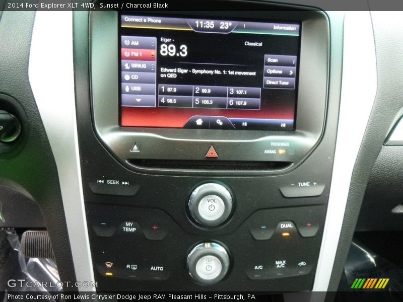 Sunset / Charcoal Black 2014 Ford Explorer XLT 4WD