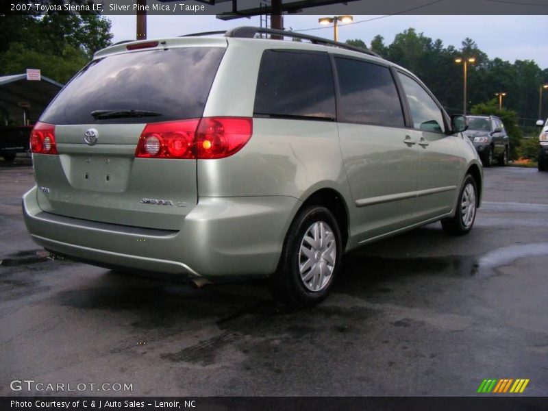 Silver Pine Mica / Taupe 2007 Toyota Sienna LE