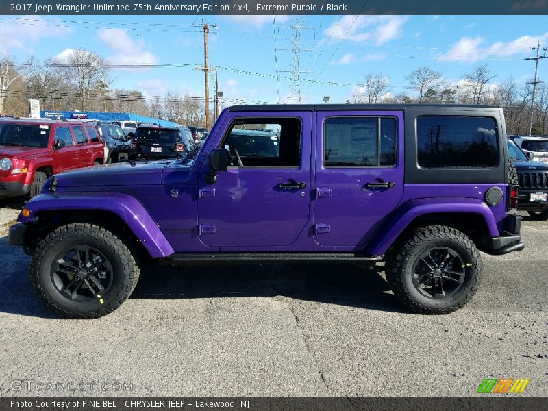 Extreme Purple / Black 2017 Jeep Wrangler Unlimited 75th Anniversary Edition 4x4
