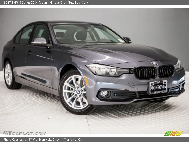 Mineral Grey Metallic / Black 2017 BMW 3 Series 320i Sedan