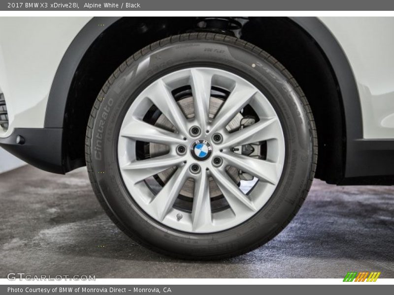Alpine White / Black 2017 BMW X3 xDrive28i