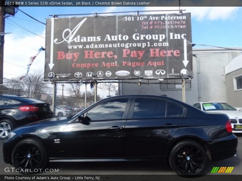 Jet Black / Chestnut Brown Dakota Leather 2011 BMW 3 Series 328i xDrive Sedan