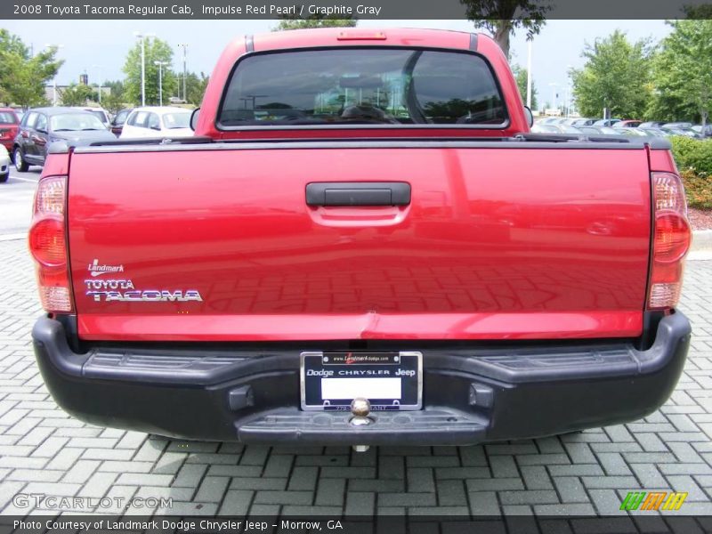Impulse Red Pearl / Graphite Gray 2008 Toyota Tacoma Regular Cab