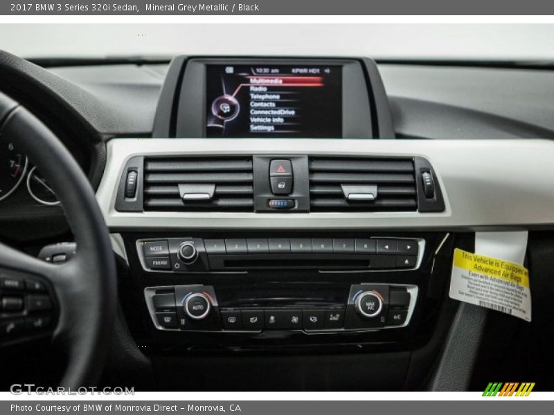 Mineral Grey Metallic / Black 2017 BMW 3 Series 320i Sedan