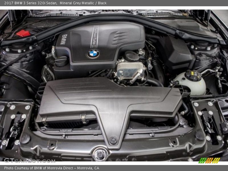 Mineral Grey Metallic / Black 2017 BMW 3 Series 320i Sedan