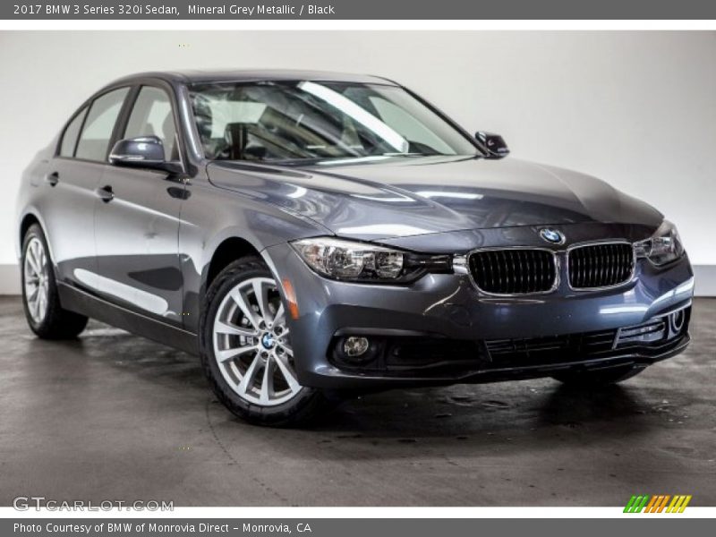 Mineral Grey Metallic / Black 2017 BMW 3 Series 320i Sedan