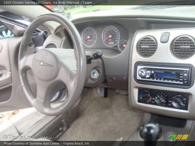 Ice Silver Pearlcoat / Taupe 2003 Chrysler Sebring LXi Coupe