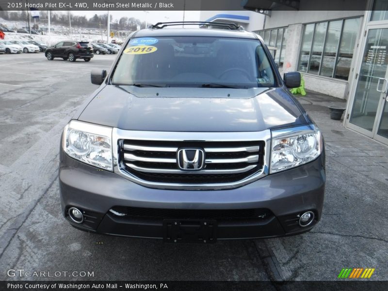 Modern Steel Metallic / Black 2015 Honda Pilot EX-L 4WD