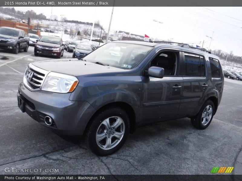 Modern Steel Metallic / Black 2015 Honda Pilot EX-L 4WD