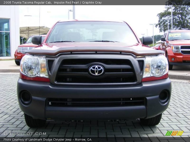 Impulse Red Pearl / Graphite Gray 2008 Toyota Tacoma Regular Cab