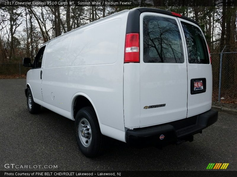 Summit White / Medium Pewter 2017 Chevrolet Express 3500 Cargo WT