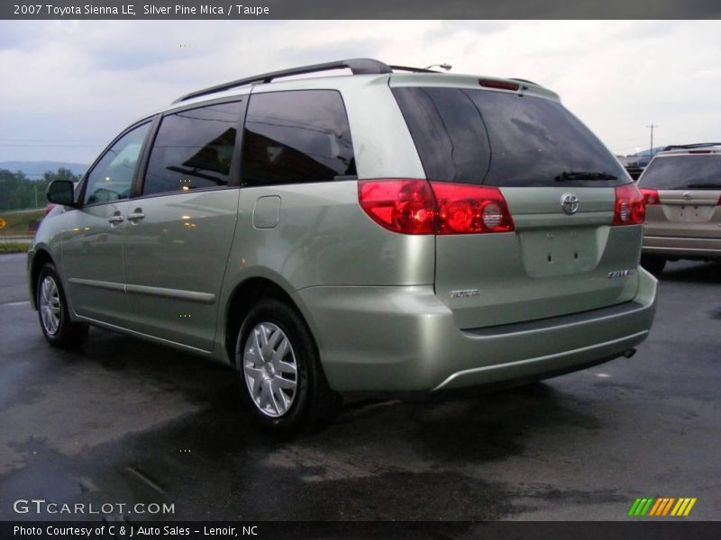 Silver Pine Mica / Taupe 2007 Toyota Sienna LE