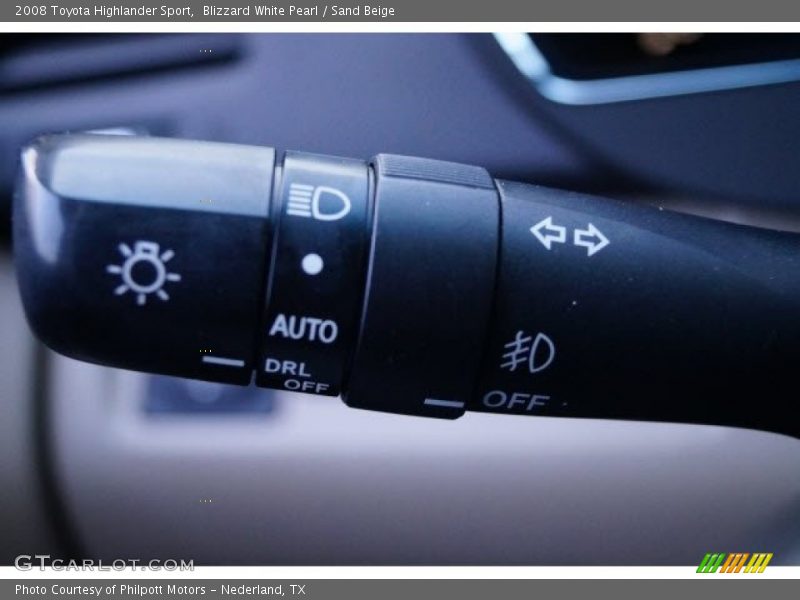 Blizzard White Pearl / Sand Beige 2008 Toyota Highlander Sport