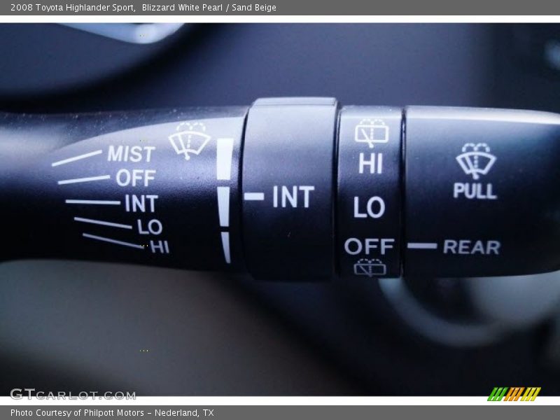 Blizzard White Pearl / Sand Beige 2008 Toyota Highlander Sport